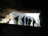 La via ferrata Jules Carret: La grotte vue de l'intrieur