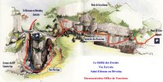 La traverse des Beaumes: Plan de la via