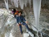 Les Vires des Gorges d'Agnielles: Antonin sous le rideau de stalatites