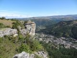 Via-ferrata du Rochefort: Arrive de la tyrolienne