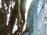 La via ferrata du Puy des Juscles: entre de la crevasse