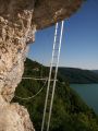 Le regardoir / Lac de Vouglans: 1re chelle inverse ( la descente)