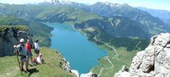 Le Roc du Vent: Vue sur le lac de Roselend