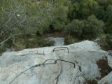 Les Gorges du Gardon: vue d'en haut de l'option de droite des barreaux