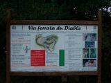 La travers�e des anges: Le panneau au d�part de la via