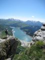 Le Roc du Vent: Vue sur le lac de Roselend SUPERBE 