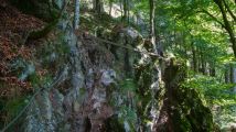 Rando-ferrata de la source de la Moselle: La derni�re poutre avant le sommet, la deuxi�me partie est courte � faire. Le retour vers le parking est raide au d�but, m�fiance!
