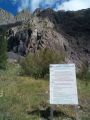 Les mines du Grand Cl�t: Le panneau au d�part de la via