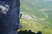 Rochefort: Plateforme d'arriv�e Tyro avec pont de singe �chapatoire et d�part AD / ED