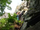 La via ferrata du Lac des Graves: Partie sup�rieure