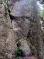 Puy des Juscles: Partie basse du mur final.