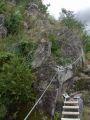 Les Gorges du Haut Cher: fin paaserelle deux et vire finale avant descente