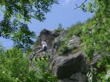Les Gorges du Haut Cher: ciel bleu et passerelle