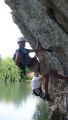 Vidourle: D�part bien raide du devers...durant 20 m�tres. Chaud.