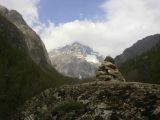 Les Gorges d�Ailefroide: La r�compense finale : Le Mt Pelvoux (3946m) mais dans les nuages