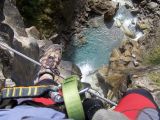 La cascade de la Fra�che: le bas de la cascade depuis le pont de singe