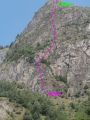 Les Perrons: Des passages de vraie escalade...un r�gal !!!!!!!!!!! Attention, sans doute pas pour d�butants purs.