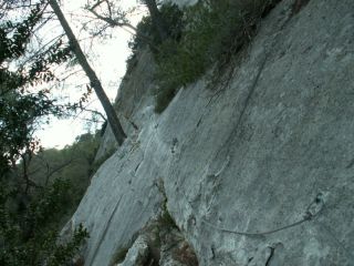 Les Gorges du Gardon: vire du d�part 2