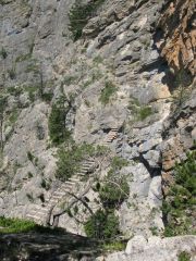 Les Rochers de la Clapi�re: Arriv�e sur la passerelle