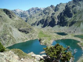 Les lacs Roberts: Les lacs depuis le sommet