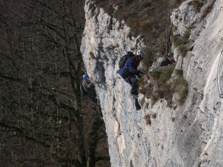 La Roche du Mont: la ED juste avant le surplomb final