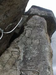 Les Gorges du Haut Cher: partie difficile avant la faille