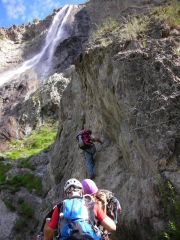 Le voile de la mari�e (cascade de la Pisse): depart