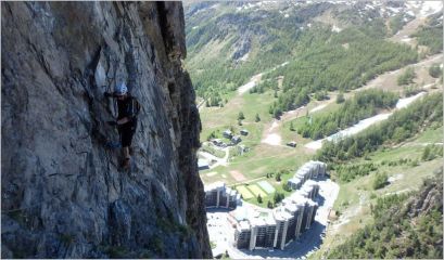 Les plates de la Daille: Au premier tiers, une travers�e a�rienne qui ravira les amateurs de gaz
