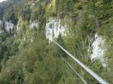 La via ferrata des Echelles de la mort: la tyrolienne qui annonce la fin du parcours