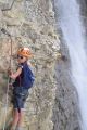 La Monte au Purgatoire: montee finale le long de la cascade