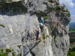 La via ferrata de la Roche du Mont: 14/05/2006