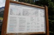 La via ferrata du Pichet: Panneau d'information