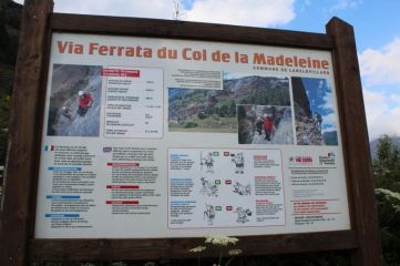 Col de la Madeleine: Panneau d'information