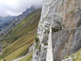 La Tour du Jallouvre: A magnificent passarelle crosses the deep gap