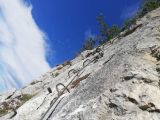 La via ferrata Revaclier (au Bois du Pomier): The final steep ascent