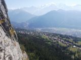 Curalla: The beautiful Chamonix Valley in the distance, with Mont Blanc dominating the view